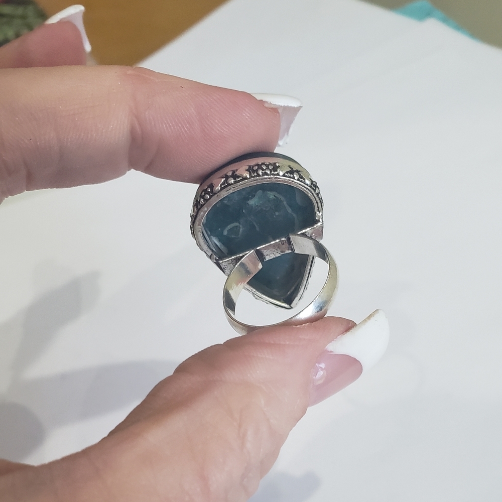 Copper Apatite 925 Stamped Gemstone Ring. New - Never worn - Picture 5 of 12